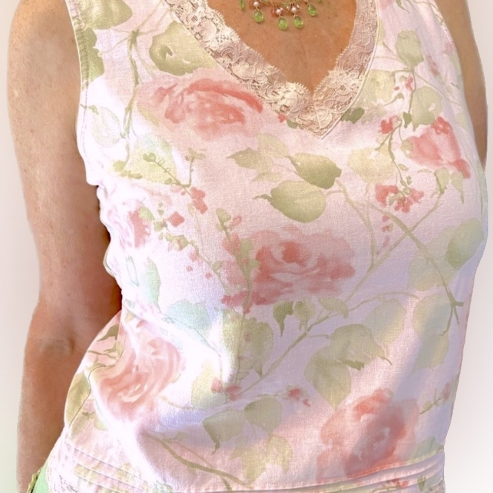 Vintage Norton Studio Linen blend tank